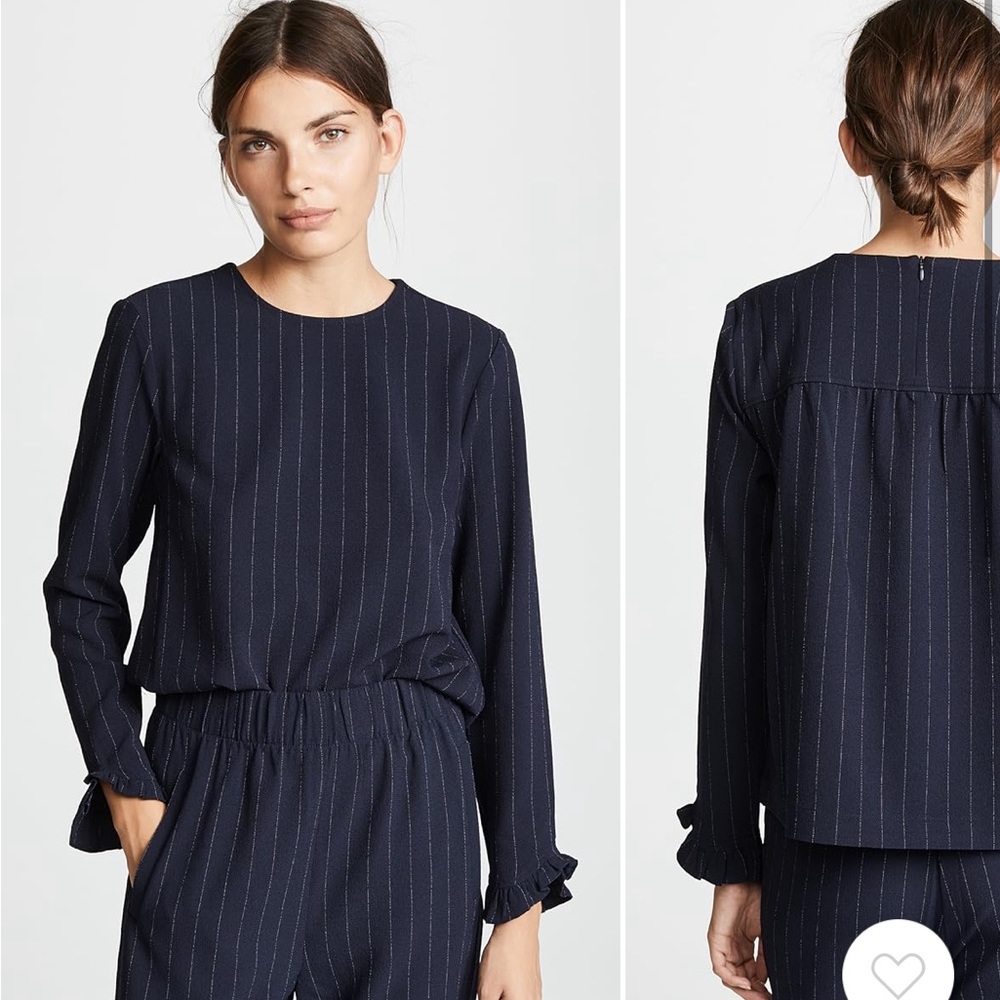 GANNI navy / silver set